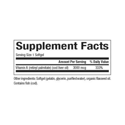 Vitamin A 3000mcg 10000IU - 180 softgels Vitamin A 3000mcg 10000IU - 180 softgels