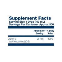 Vitamin D-3 25mcg - 14.8 ml Vitamin D-3 25mcg - 14.8 ml