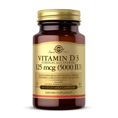 Vitamin D3 (Cholecalciferol) 125 mcg (5,000 IU) - 60 vcaps Vitamin D3 (Cholecalciferol) 125 mcg (5,000 IU) - 60 vcaps