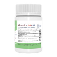 Vitamin D3 & K2 - 120 tabs (Пошкоджена кришка) Vitamin D3 & K2 - 120 tabs (Пошкоджена кришка)