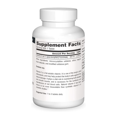 Vitamin E 400 IU D-Alpha Tocopherol - 100 tabs Vitamin E 400 IU D-Alpha Tocopherol - 100 tabs