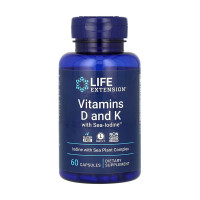 Vitamins D and K with Sea-Iodine™ - 60 caps (Пошкоджена банка) Vitamins D and K with Sea-Iodine™ - 60 caps (Пошкоджена банка)