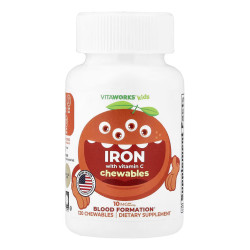 VitaWorks Kids Iron With Vitamin C - 120 chewables VitaWorks Kids Iron With Vitamin C - 120 chewables
