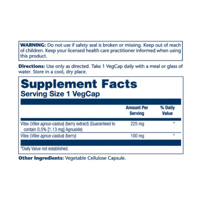 Vitex Chaste Berry Extract 225mg - 60 vcaps Vitex Chaste Berry Extract 225mg - 60 vcaps