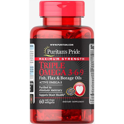 Triple Omega 3-6-9 Maximum Strength - 60 Softgels Triple Omega 3-6-9 Maximum Strength - 60 Softgels