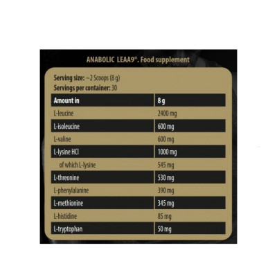 Anabolic LEAA9 - 8g Sample Anabolic LEAA9 - 8g Sample
