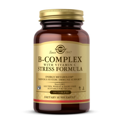 B-Complex with Vitamin C Stress Formula - 100 tabs B-Complex with Vitamin C Stress Formula - 100 tabs