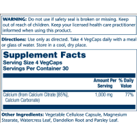 Calcium Citrate 1000mg - 120 vcaps (Пошкоджена банка) Calcium Citrate 1000mg - 120 vcaps (Пошкоджена банка)