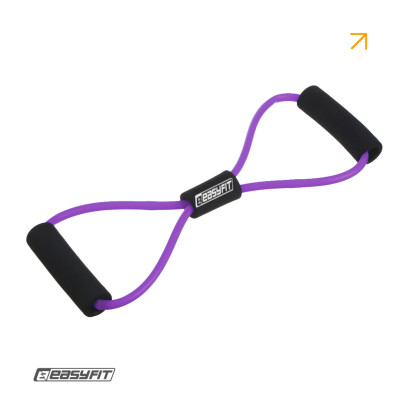 Еспандер EasyFit вісімка трубчастий фіолетовий