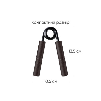 Кистьовий еспандер EasyFit Hand Grip PRO 159 кг чорний (350 lb) Кистьовий еспандер EasyFit Hand Grip PRO 159 кг чорний (350 lb)