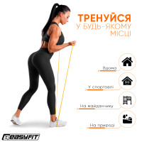 Гумова петля EasyFit 1-6 кг жовта Гумова петля EasyFit 1-6 кг жовта