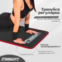 Килимок для йоги та фітнесу EasyFit Flex Pro з червоним кантом Килимок для йоги та фітнесу EasyFit Flex Pro з червоним кантом