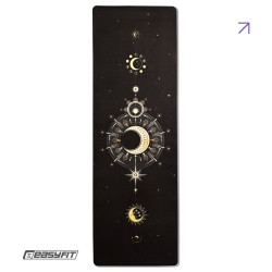 Килимок для йоги EasyFit BlackMoon (замша-каучук) чорний Килимок для йоги EasyFit BlackMoon (замша-каучук) чорний