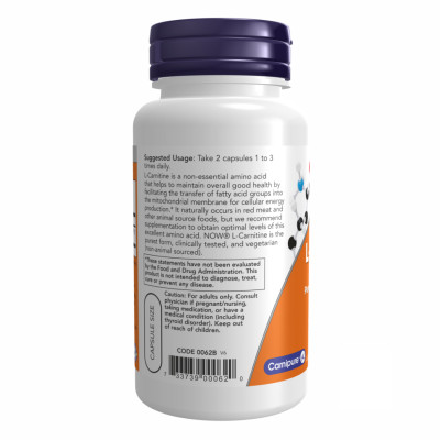 L-Carnitine 250mg - 60 vcaps L-Carnitine 250mg - 60 vcaps
