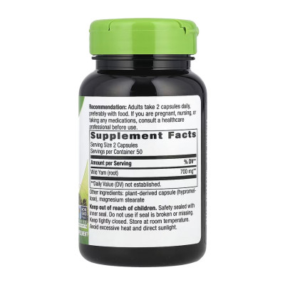 Wild Yam - 100 vcaps Wild Yam - 100 vcaps