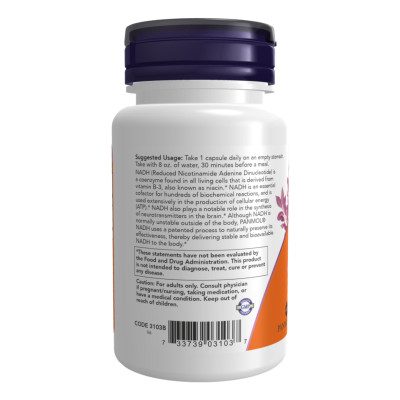 NADH 10mg With 200mg Ribose - 60 vcaps NADH 10mg With 200mg Ribose - 60 vcaps