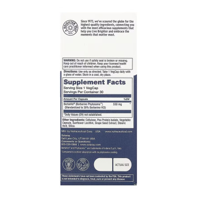 Prossorb Berberine 9x - 30 vcaps Prossorb Berberine 9x - 30 vcaps