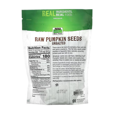 Pumkin Seeds Raw - 454g Pumkin Seeds Raw - 454g