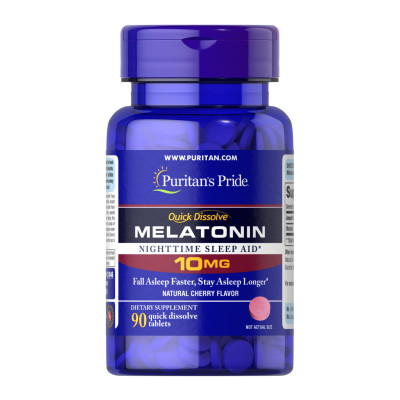 Quick Dissolve Melatonin 10 mg Cherry Flavor - 90 Tablets Quick Dissolve Melatonin 10 mg Cherry Flavor - 90 Tablets