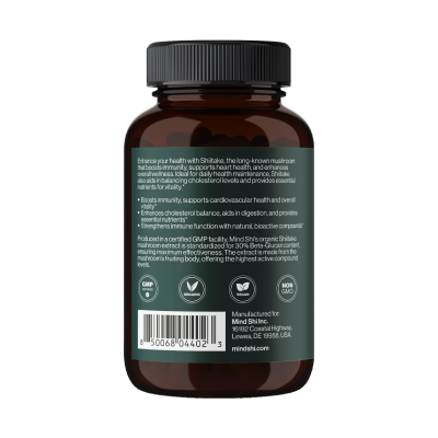 Shiitake Mushroom 1000 mg - 60 vegcaps (До 10.26) Shiitake Mushroom 1000 mg - 60 vegcaps (До 10.26)