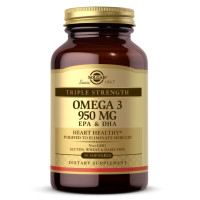Triple Strength Omega-3 950 mg - 50 softgels (Пошкоджена етикетка) Triple Strength Omega-3 950 mg - 50 softgels (Пошкоджена етикетка)