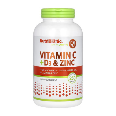 Vitamin C + D3 & Zinc - 250 caps Vitamin C + D3 & Zinc - 250 caps