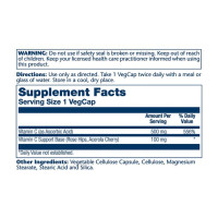 Vitamin C with Rose Hips & Acerola, Timed Release 500mg - 100 vcaps Vitamin C with Rose Hips & Acerola, Timed Release 500mg - 100 vcaps