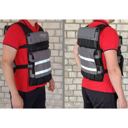 Жилет обтяжувач EasyFit Armor 18 кг набірний з кроком 0,5 кг Жилет обтяжувач EasyFit Armor 18 кг набірний з кроком 0,5 кг