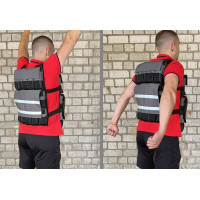 Жилет обтяжувач EasyFit Armor 18 кг набірний з кроком 0,5 кг Жилет обтяжувач EasyFit Armor 18 кг набірний з кроком 0,5 кг
