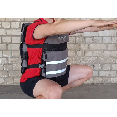 Жилет обтяжувач EasyFit Armor 18 кг набірний з кроком 0,5 кг Жилет обтяжувач EasyFit Armor 18 кг набірний з кроком 0,5 кг