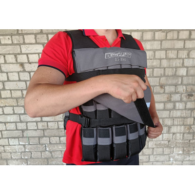 Жилет обтяжувач EasyFit Armor 18 кг набірний з кроком 0,5 кг Жилет обтяжувач EasyFit Armor 18 кг набірний з кроком 0,5 кг