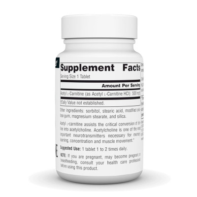 Acetyl L-Carnitine 500 mg - 30 tabs