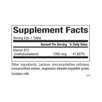 B12 Methylcobalamin 1000 mcg - 90 tabs B12 Methylcobalamin 1000 mcg - 90 tabs