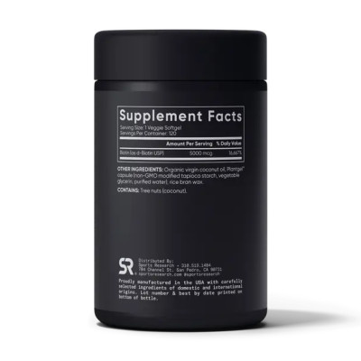Biotin 5000mcg - 120 veg softgels Biotin 5000mcg - 120 veg softgels