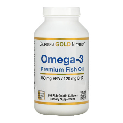 Omega-3 Premium Fish Oil 180mg - 240 softgels Omega-3 Premium Fish Oil 180mg - 240 softgels