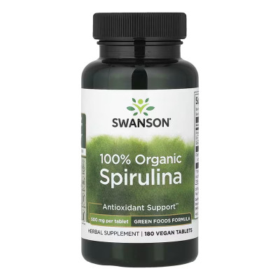 Certified Organic Spirulina 500mg - 180 tabs Certified Organic Spirulina 500mg - 180 tabs