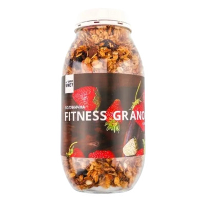 Fitness Granola - 450g Strawberry with Protein Fitness Granola - 450g Strawberry with Protein