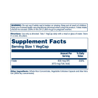 Folic Acid 470 mcg (800 mcg DFE) - 100 caps Folic Acid 470 mcg (800 mcg DFE) - 100 caps