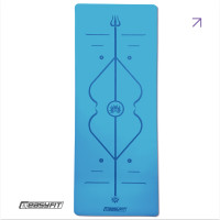 Килимок для йоги професійний EasyFit Pro каучук 5 мм Блакитний Килимок для йоги професійний EasyFit Pro каучук 5 мм Блакитний