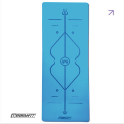 Килимок для йоги професійний EasyFit Pro каучук 5 мм Блакитний Килимок для йоги професійний EasyFit Pro каучук 5 мм Блакитний