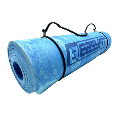 Килимок для йоги та фітнеса EasyFit PER Premium Mat 8 мм Синій Килимок для йоги та фітнеса EasyFit PER Premium Mat 8 мм Синій