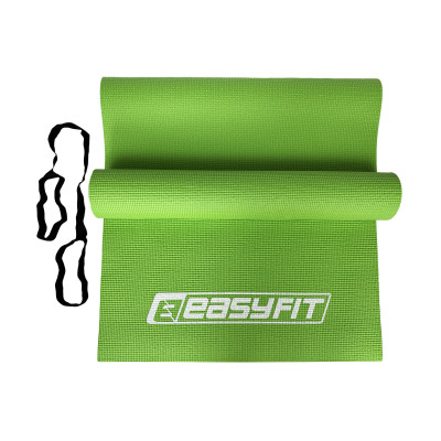 Килимок для йоги та фітнесу EasyFit ПВХ (PVC) Салатовий Килимок для йоги та фітнесу EasyFit ПВХ (PVC) Салатовий