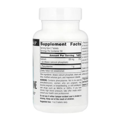 L-Phenylalanine 500mg - 100 tabs L-Phenylalanine 500mg - 100 tabs