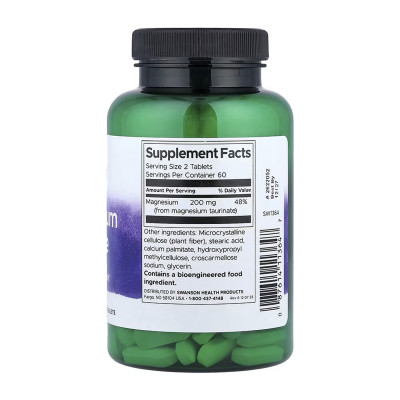 Magnesium Taurate 100 mg - 120 tabs Magnesium Taurate 100 mg - 120 tabs