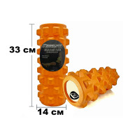 Масажний ролик EasyFit Grid Roller PRO 33 см Помаранчевий Масажний ролик EasyFit Grid Roller PRO 33 см Помаранчевий