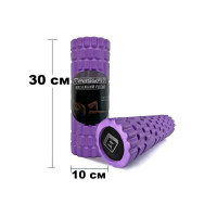 Масажний ролер EasyFit Solid Grid Roller Mini 30 см фіолетовий Масажний ролер EasyFit Solid Grid Roller Mini 30 см фіолетовий