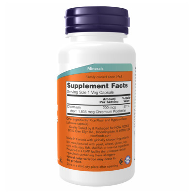 Chromium Picolinate 200mcg - 100caps Chromium Picolinate 200mcg - 100caps
