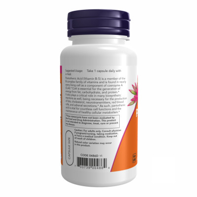 PANTOTHENIC ACID 500mg - 100 vcaps PANTOTHENIC ACID 500mg - 100 vcaps