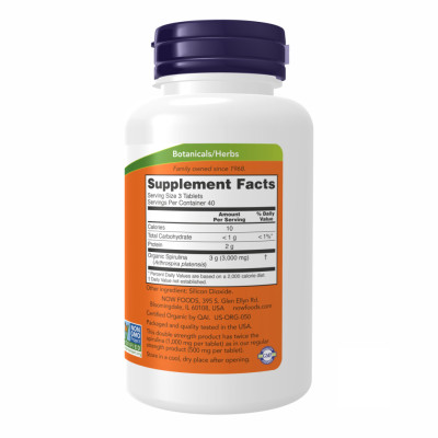 Spirulina 1000 mg - 120 tabs Spirulina 1000 mg - 120 tabs