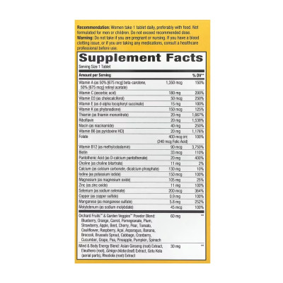 Once Daily Women 50+ Ultra Multivitamin- 60 tabs Once Daily Women 50+ Ultra Multivitamin- 60 tabs
